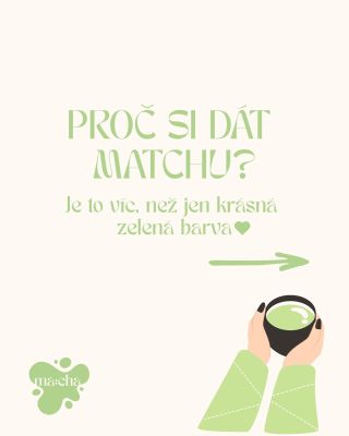 🍵 Proč si dát matchu? Protože se nestará jen o tvoji energii, ale i o tvoje tělo a mysl. Žádný nervózní kofeinový sprint -...